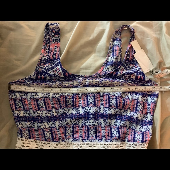 Blue, pink print MISSES DRESS from Lord & Taylor. Size Large. Retail $90. NWT! - Picture 9 of 10